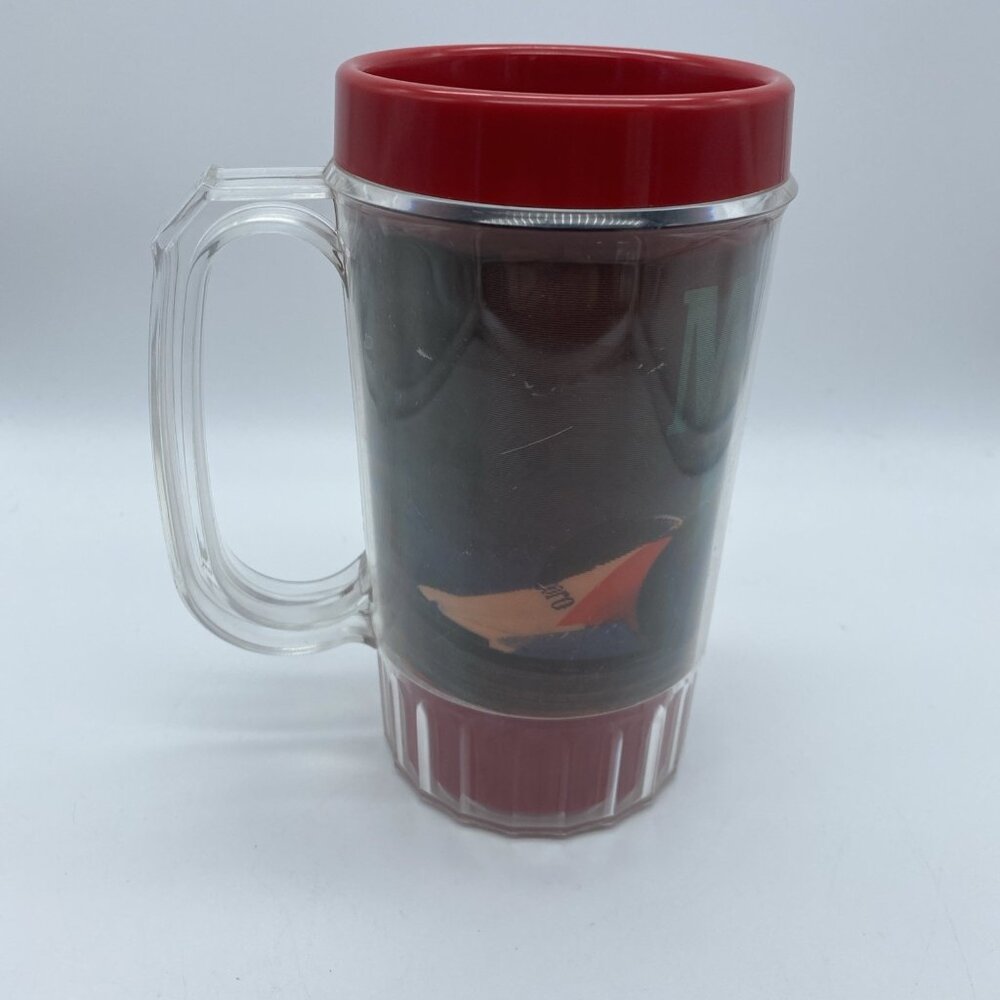 "Marlboro" Racing '91 Team INDY CAR Vintage Red Cup Beer Mug Holographic Punch